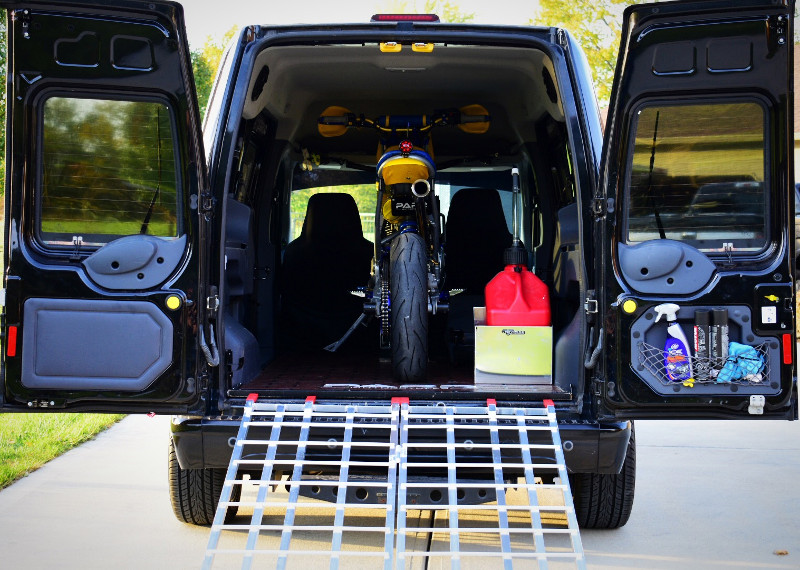 best small van for motorcycle transport