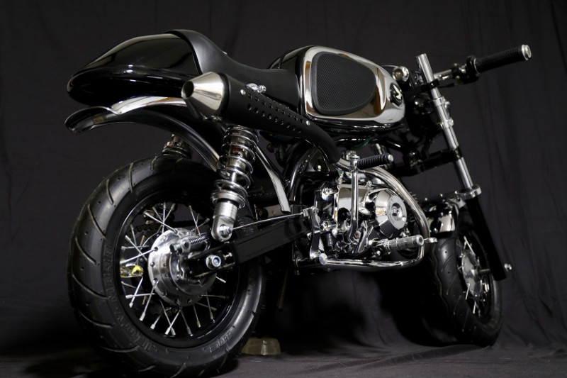 Baby Black Bomber Honda Z50 Cafe Racer Bikebound