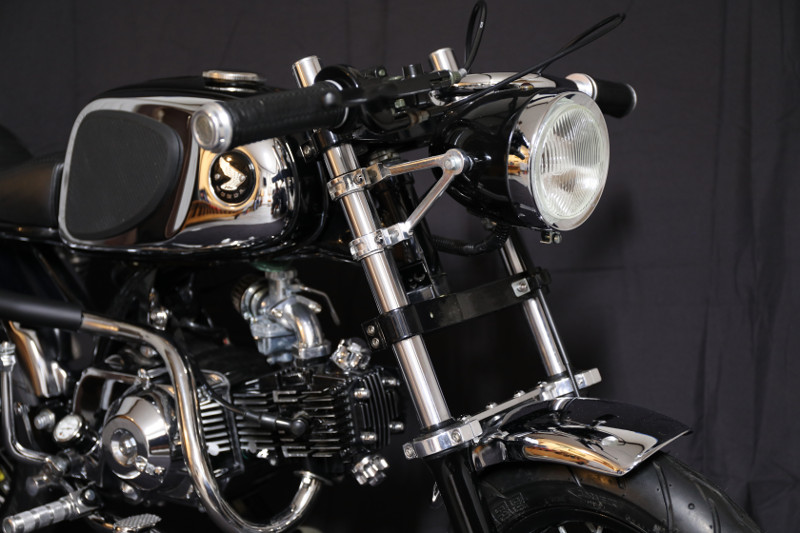 Baby Black Bomber Honda Z50 Cafe Racer Bikebound