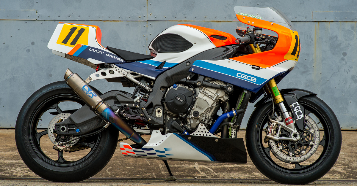 Bmw S1000rr Retro Racer By Crazy Garage Bikebound