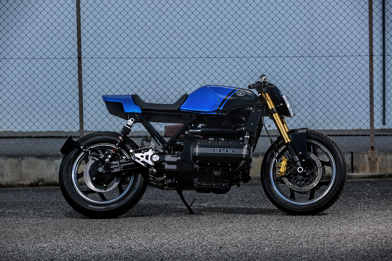 Blue Moon Bmw K100 Cafe Racer By Rw Motorcycles Bikebound