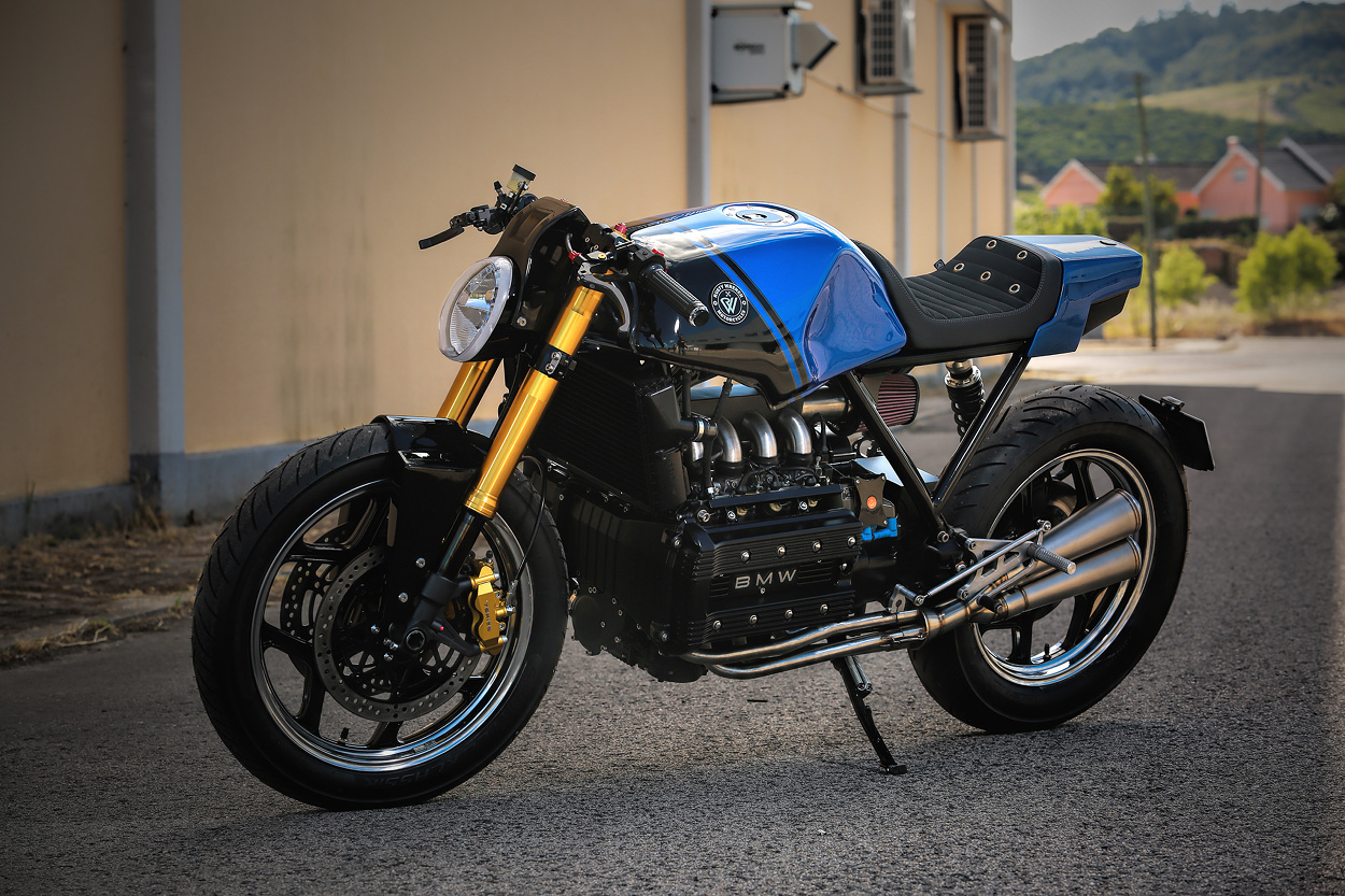 Blue Moon Bmw K100 Cafe Racer By Rw Motorcycles Bikebound