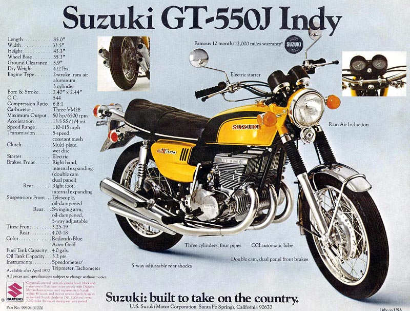 Suzuki 550 triple 2 stroke new arrivals