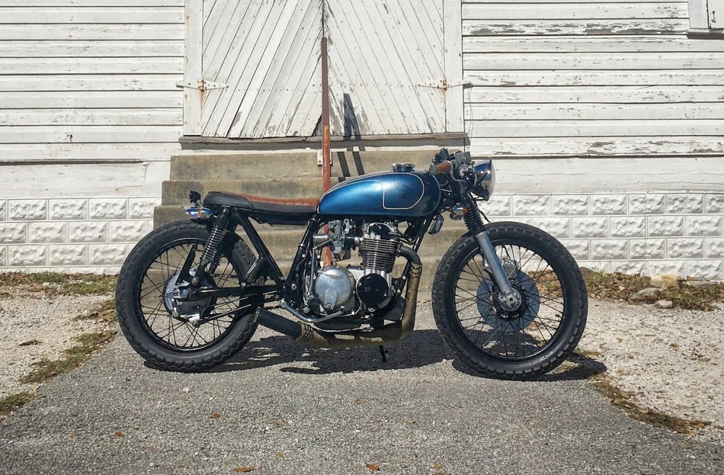 Honda CB550 Brat Cafe  by Eli Carver BikeBound