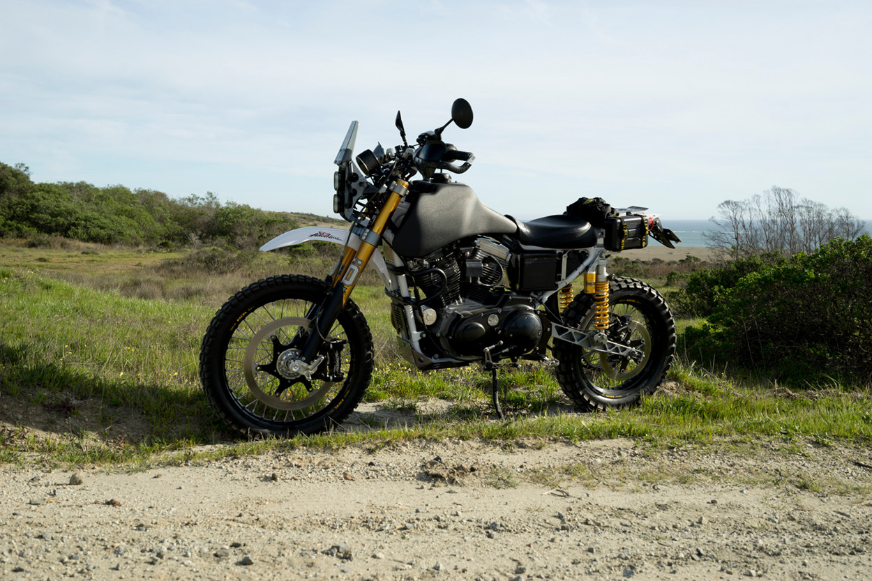 The ADVXL: Biltwell's Harley Sportster adventure bike