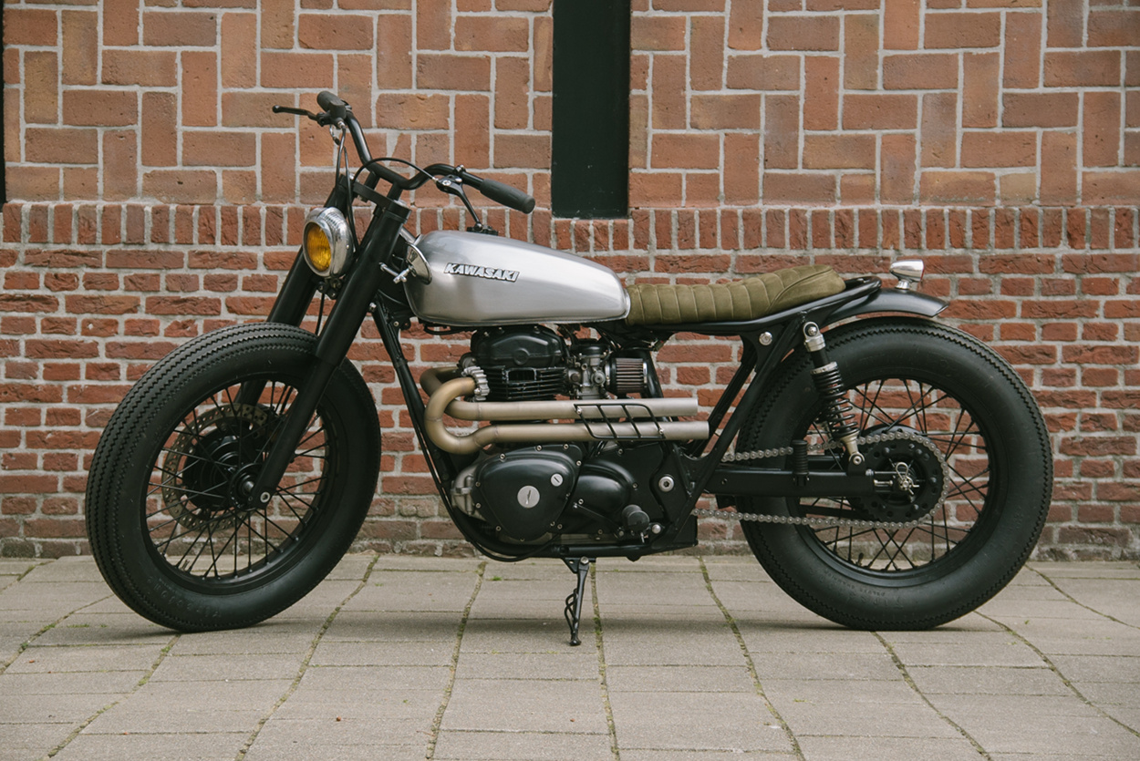 Kawasaki W650 Custom by Pancake Customs BikeBound
