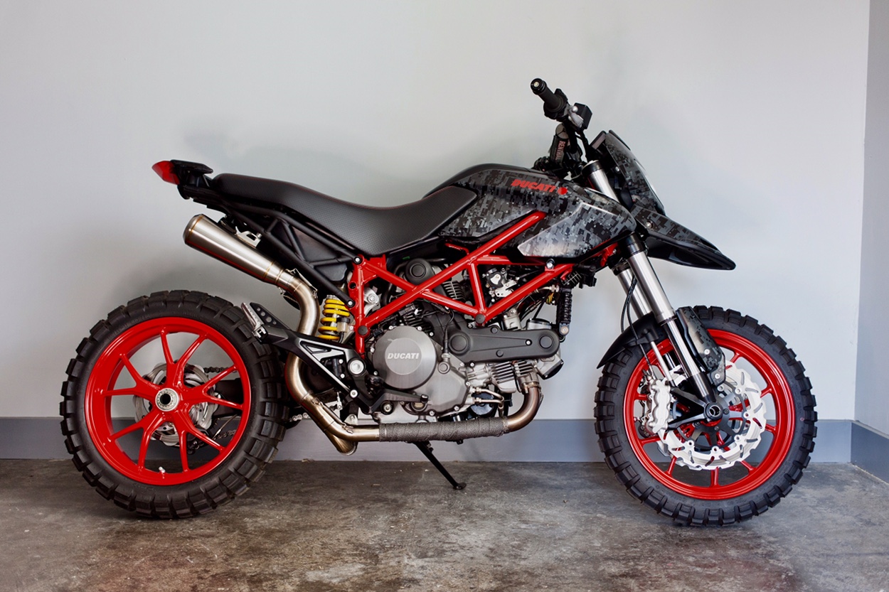 Custom Ducati Hypermotard 796 by Jesse Spade - BikeBound