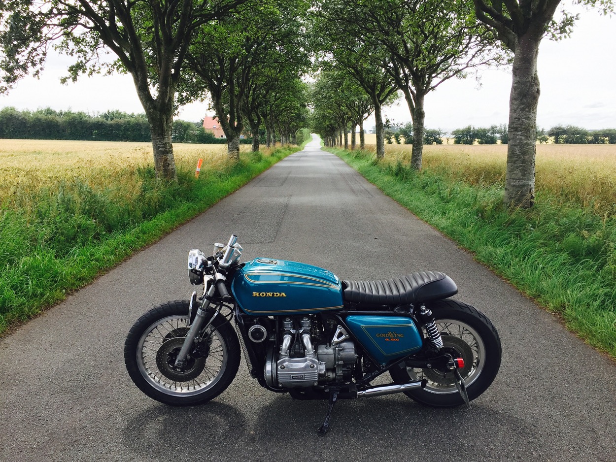 When it came time for his fourth build, Rune decided on a 1977 GL1000 Goldw...