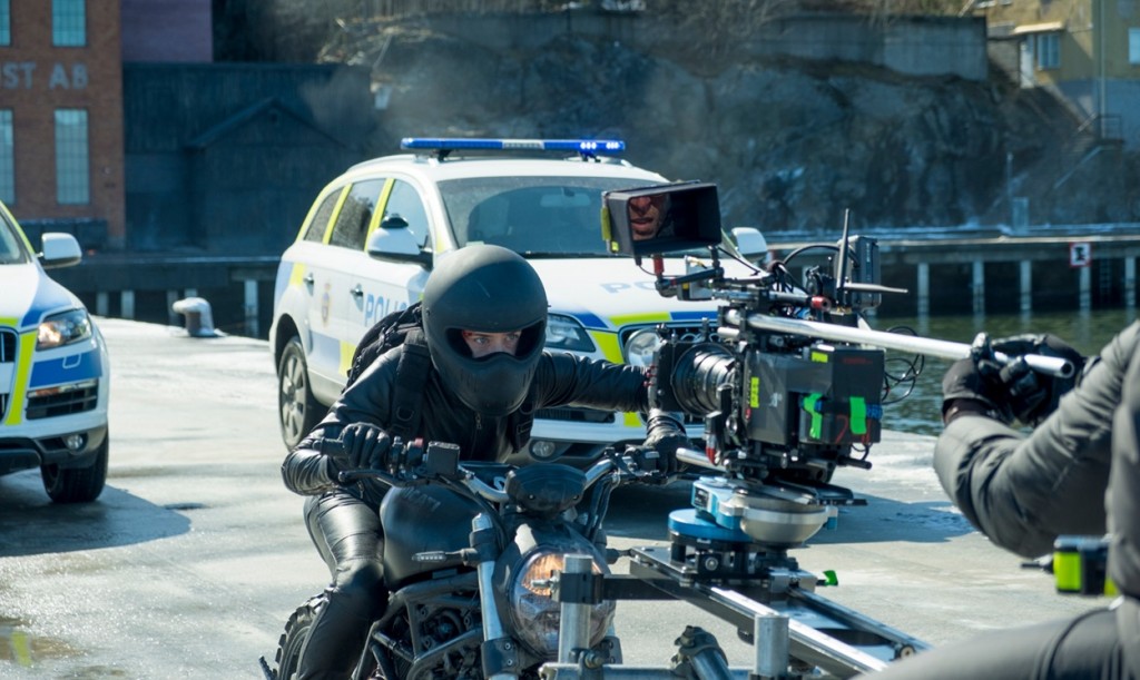 The Girl in the Spiders Web Motorcycle