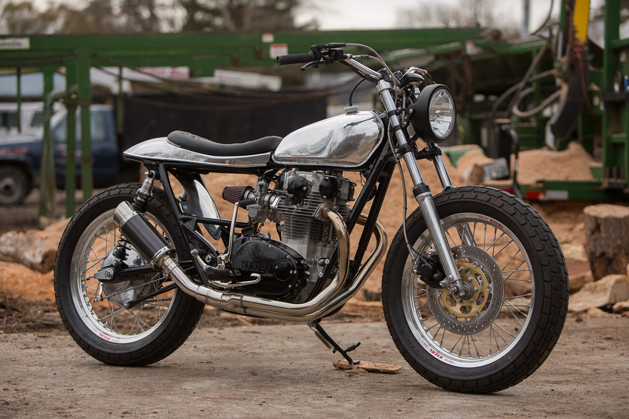 Aluminum XS: Yamaha XS650 Street Tracker by Café Cycles – BikeBound