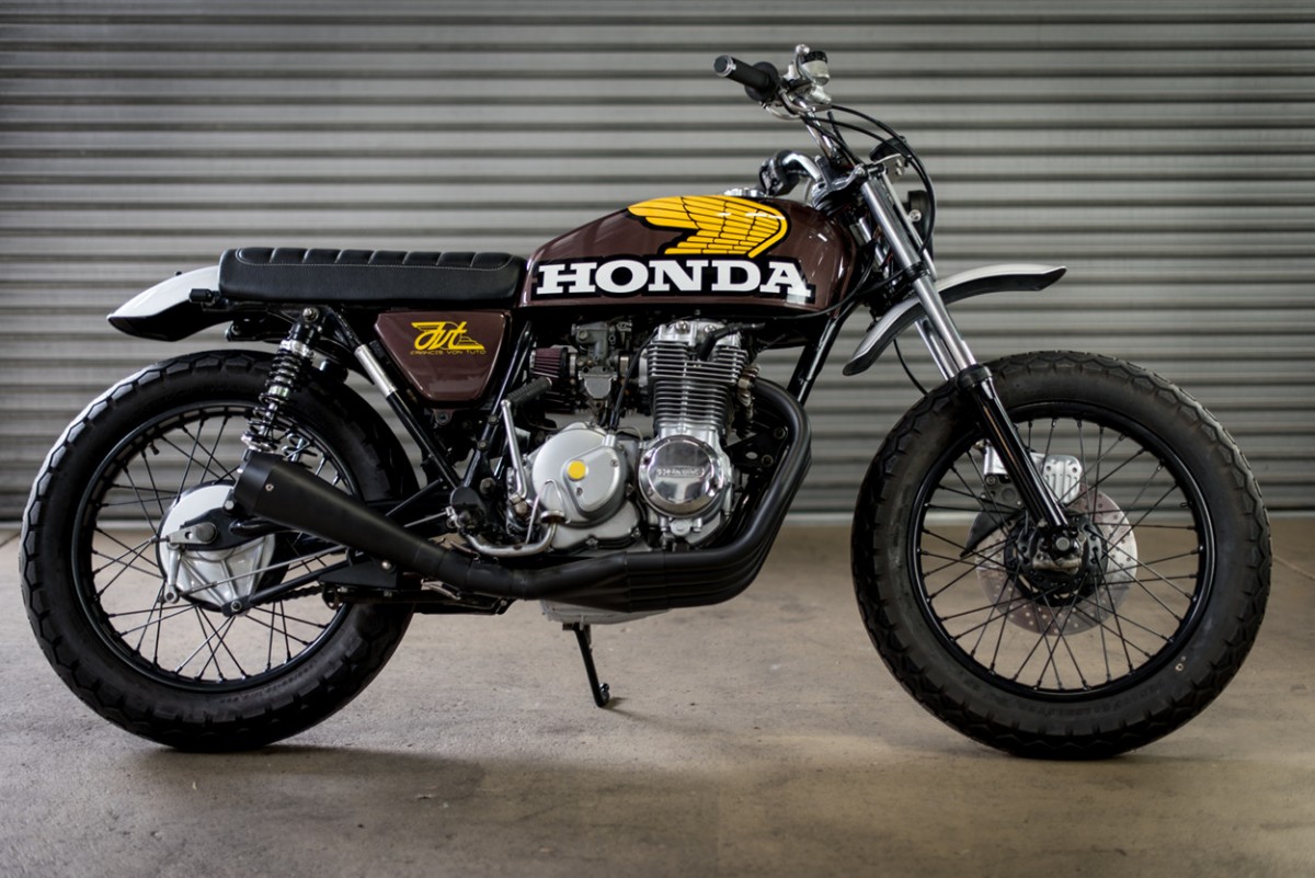 Urban Scrambler: Honda CB400F by Francis Von Tuto – BikeBound