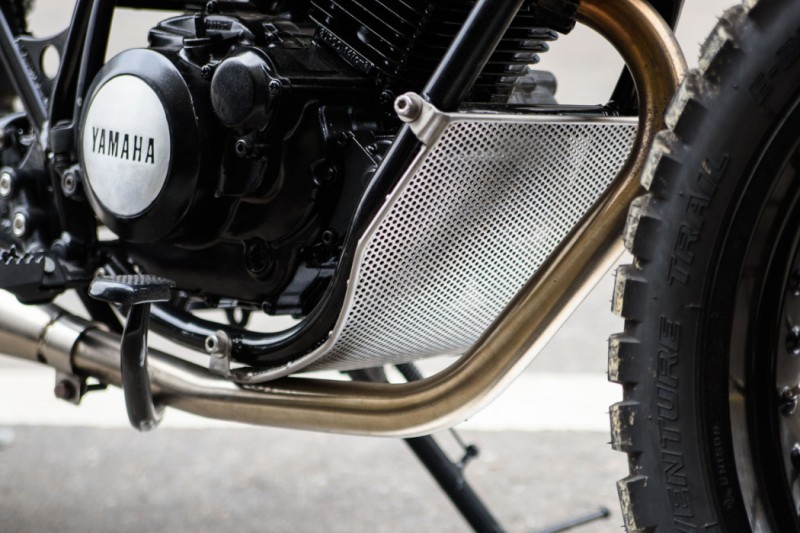 Green Hornet: Yamaha SR150 Street Tracker by Hide Work Custom – BikeBound