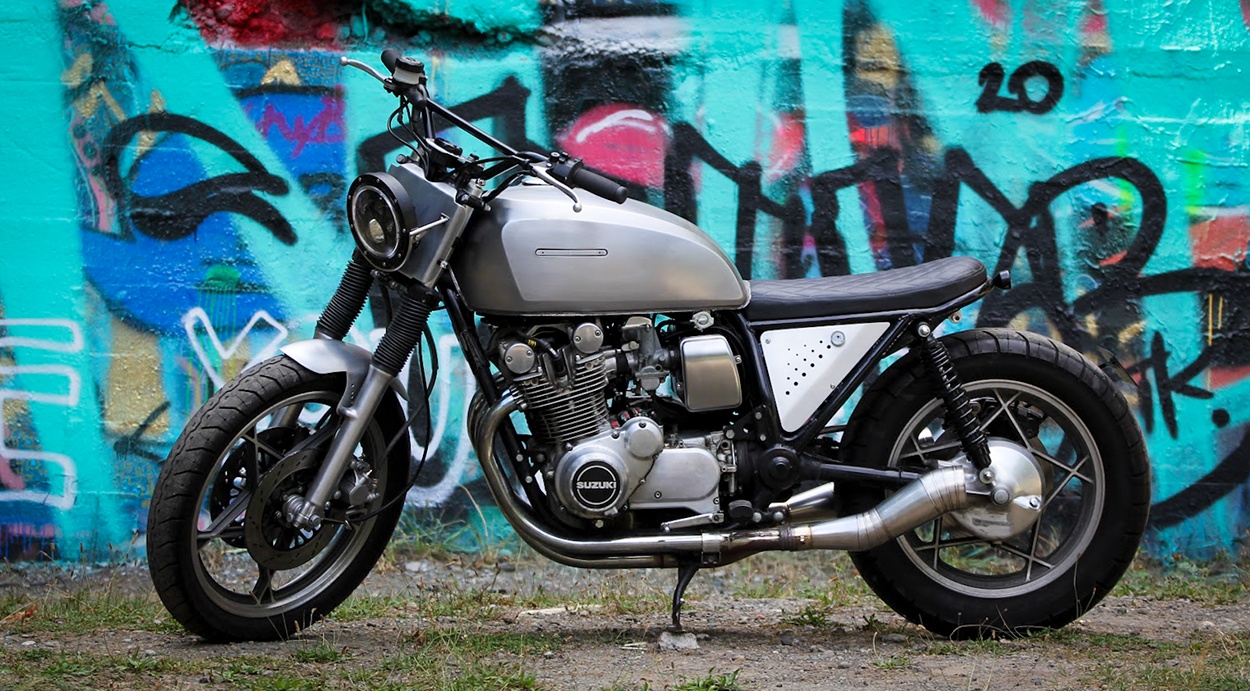 thumbnail image 2 of KEEPDSGN Black Cafe Racer Seat For Suzuki GS Motorcycles (125/450/550/850) - Retro 2 of 5
