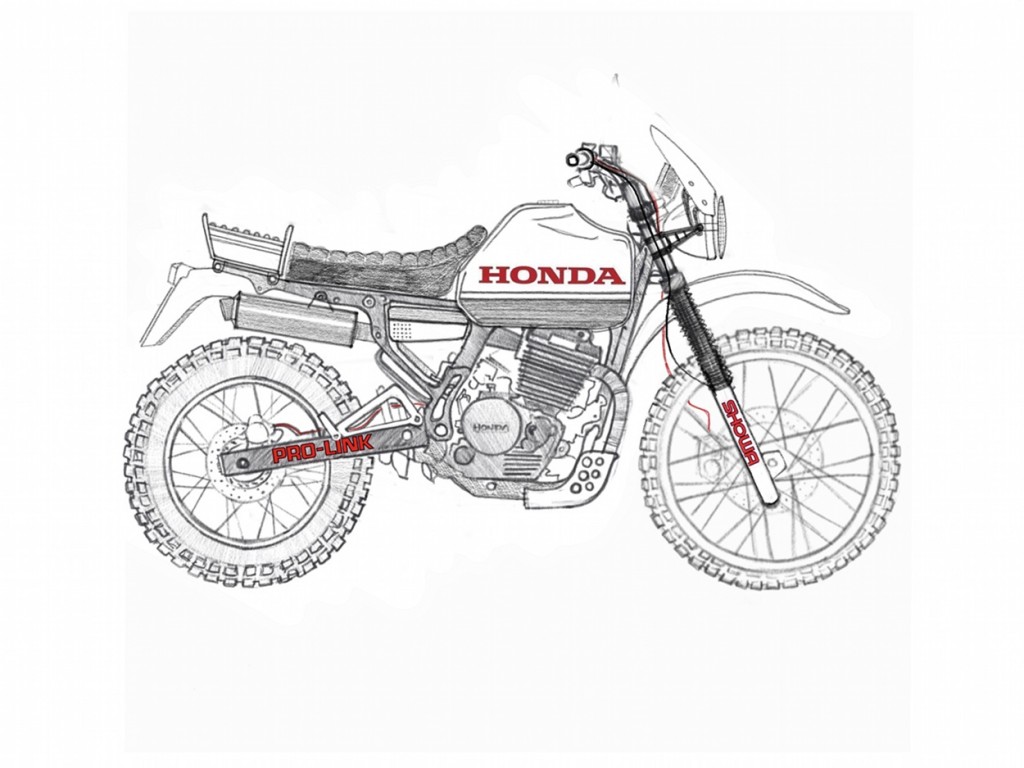 Honda NX650 Desert Sled