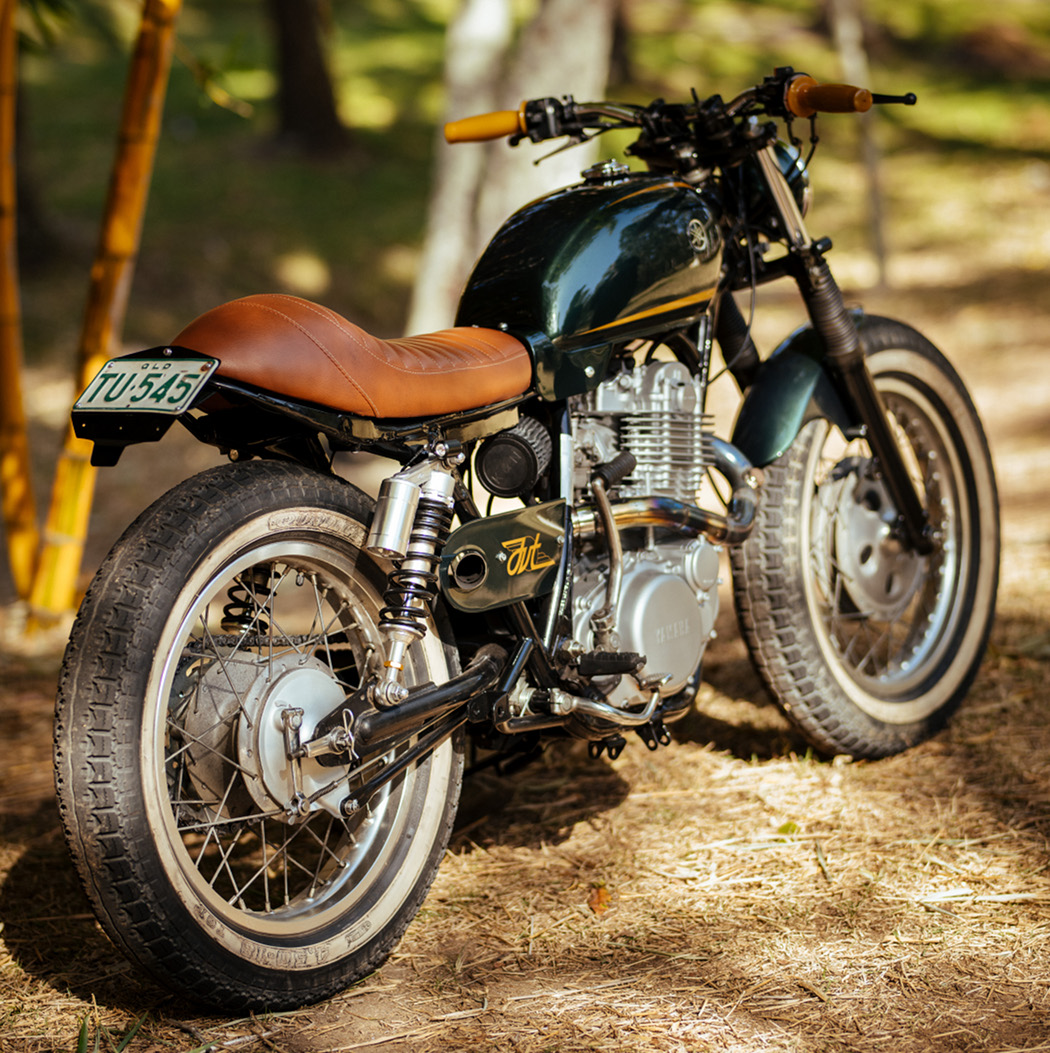 Parts Bin Special Green Gold Yamaha SR400 BikeBound