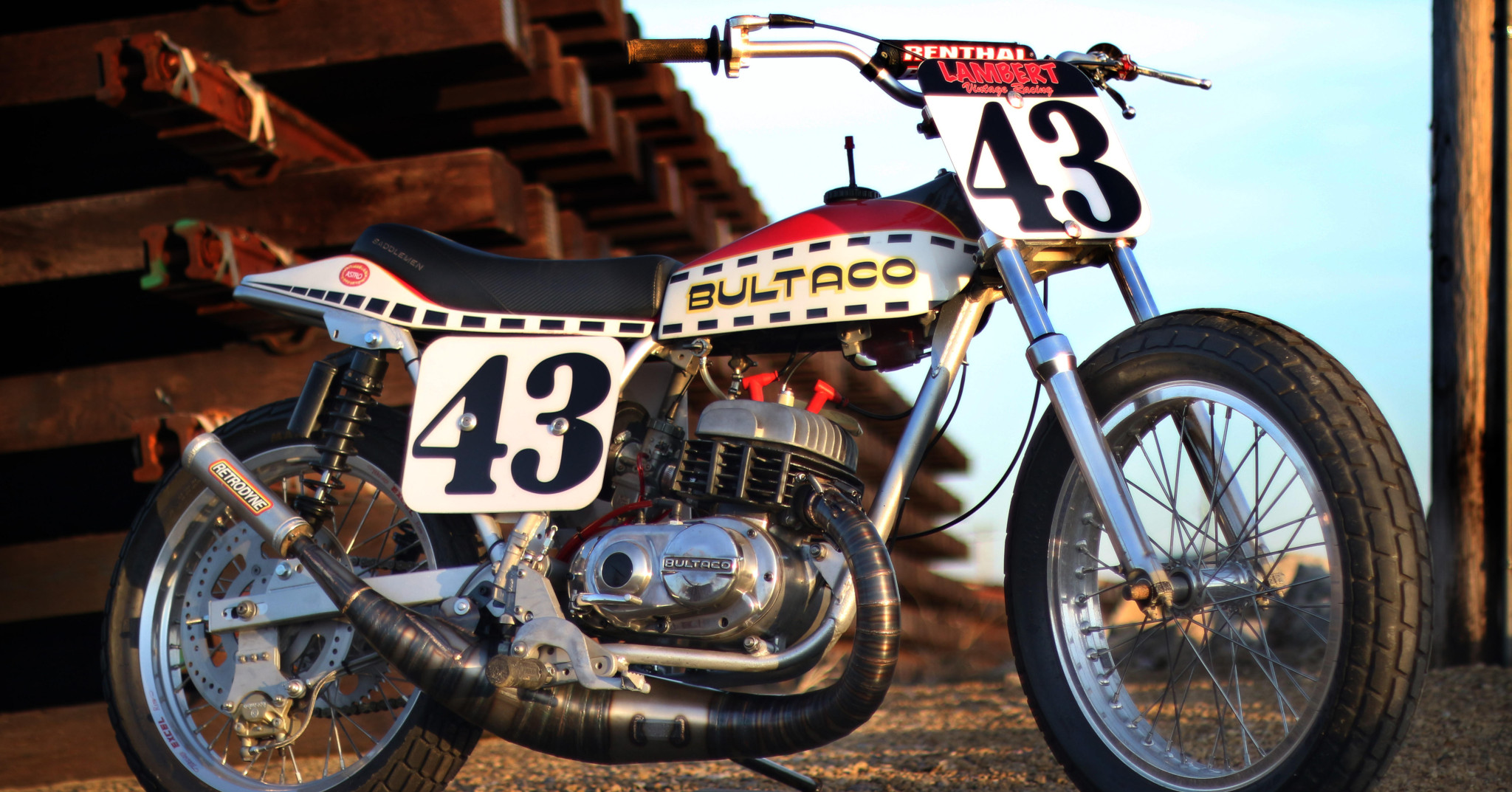 vintage harley flat tracker