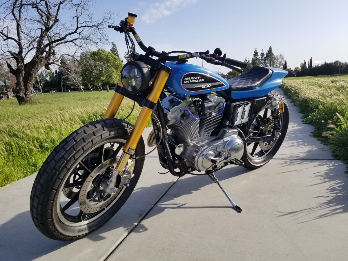 vintage harley flat tracker