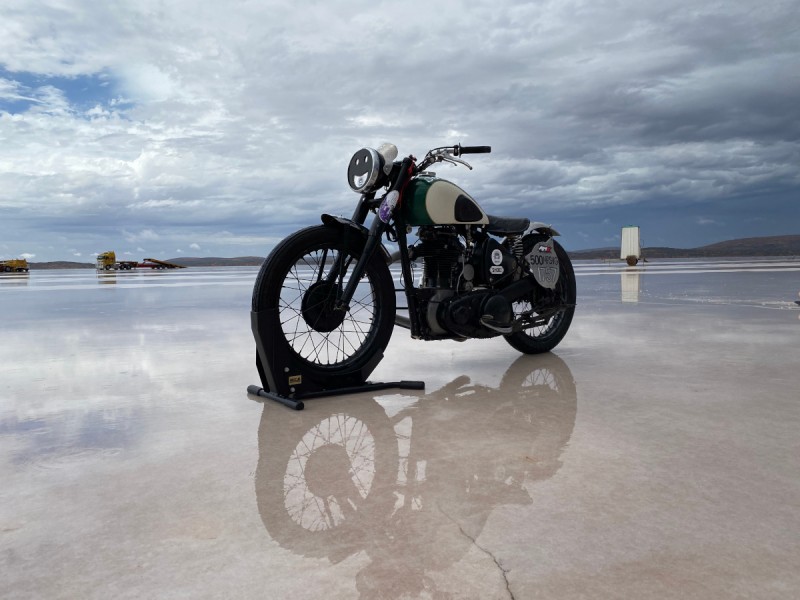 Salt Beeza: 1948 BSA B33 Land Speed Bike – BikeBound