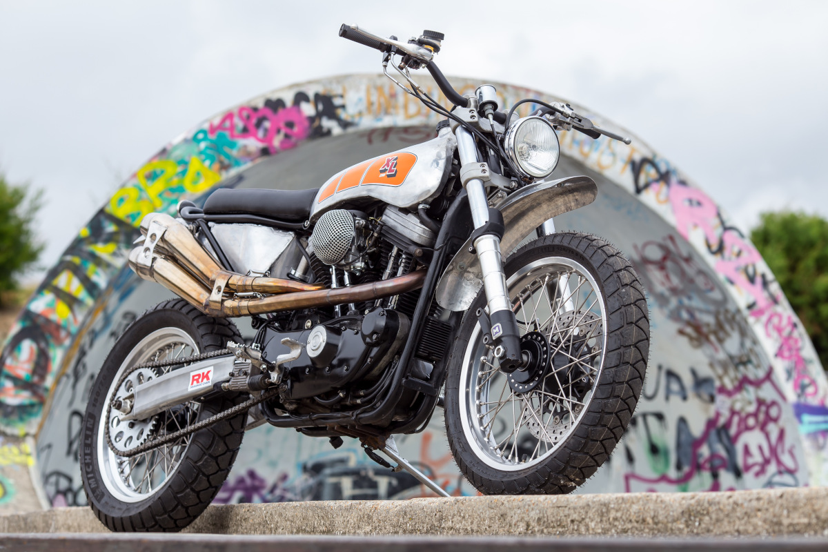 The ADVXL: Biltwell's Harley Sportster adventure bike