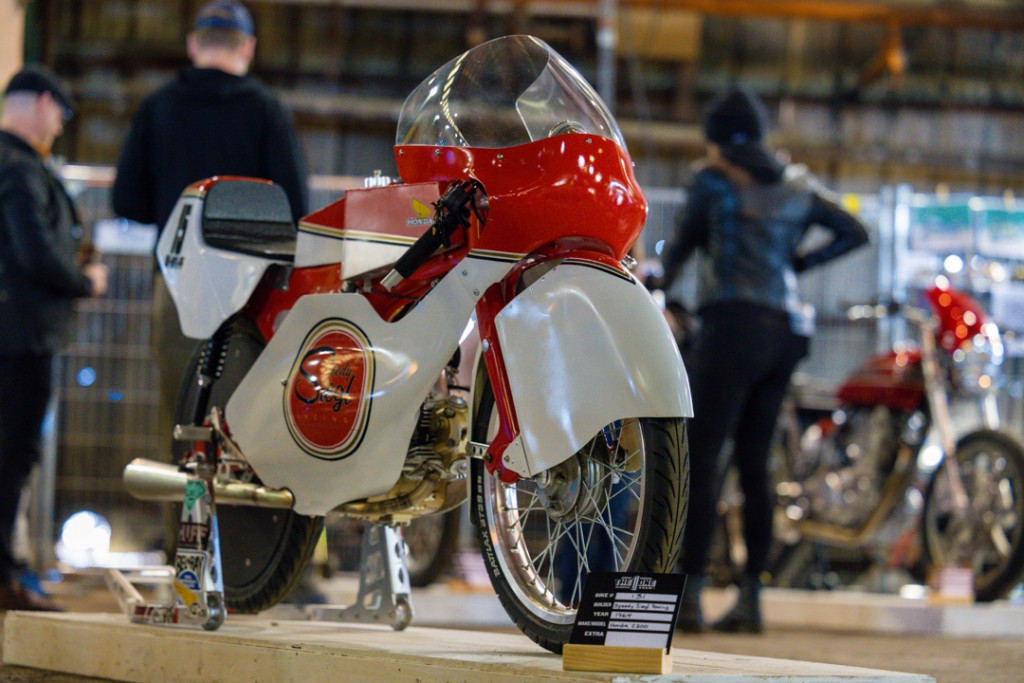 1964 Honda C200 Land-Speed Bike by Speedy Siegl Racing -- featured here on BikeBound!