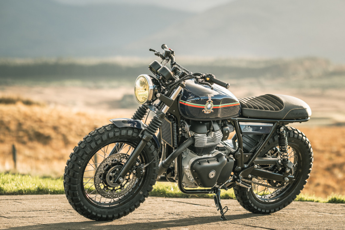 Commando 80 Tribute: Royal Enfield “Bootneck” Interceptor – BikeBound
