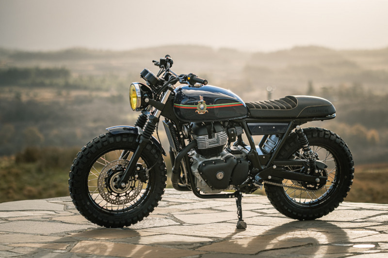 Commando 80 Tribute: Royal Enfield “Bootneck” Interceptor – BikeBound