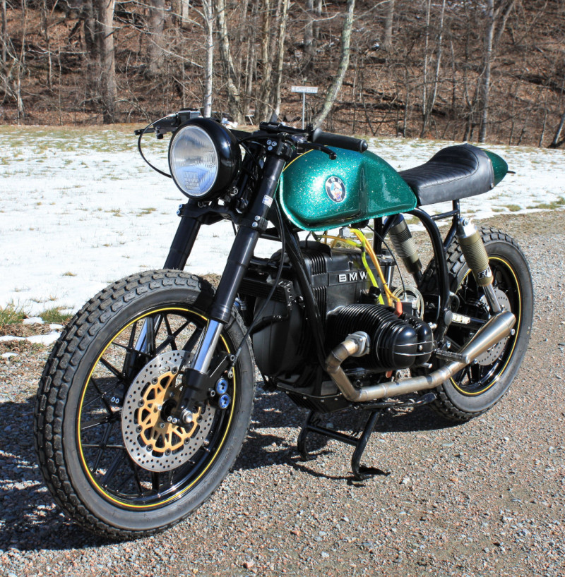 The Green Hornet: BMW R100 Café Racer – BikeBound