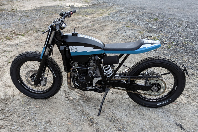 Ride the Lightning Suzuki DRZ400 Street Tracker BikeBound