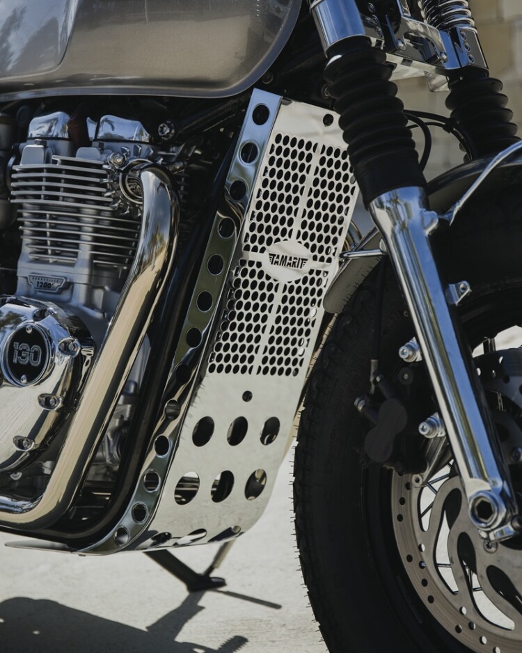 T120 Radiator Guard Urban Fox: Triumph T120 Roadster – BikeBound