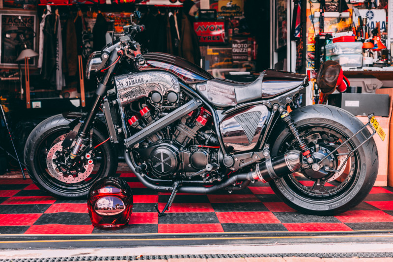 Vmax Custom Builds Power Cruiser: Yamaha V-Max “Musashi” – BikeBound