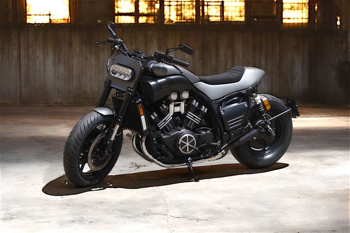 thumbnail image 2 of MPO Heavy Duty Short Black Bobber Shocks For Yamaha VMX1200 VMAX | 11 Inch | Rear 2 of 5