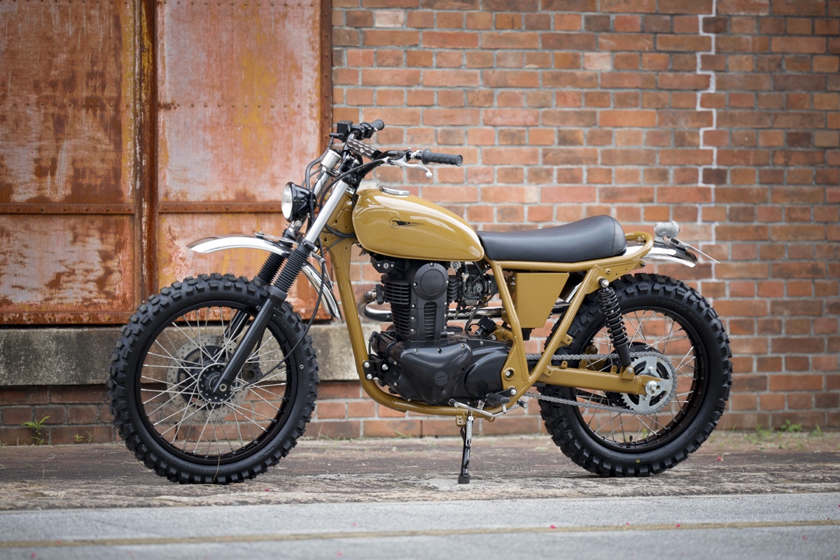 Ochre Dreams: Kawasaki 250TR Scrambler – BikeBound