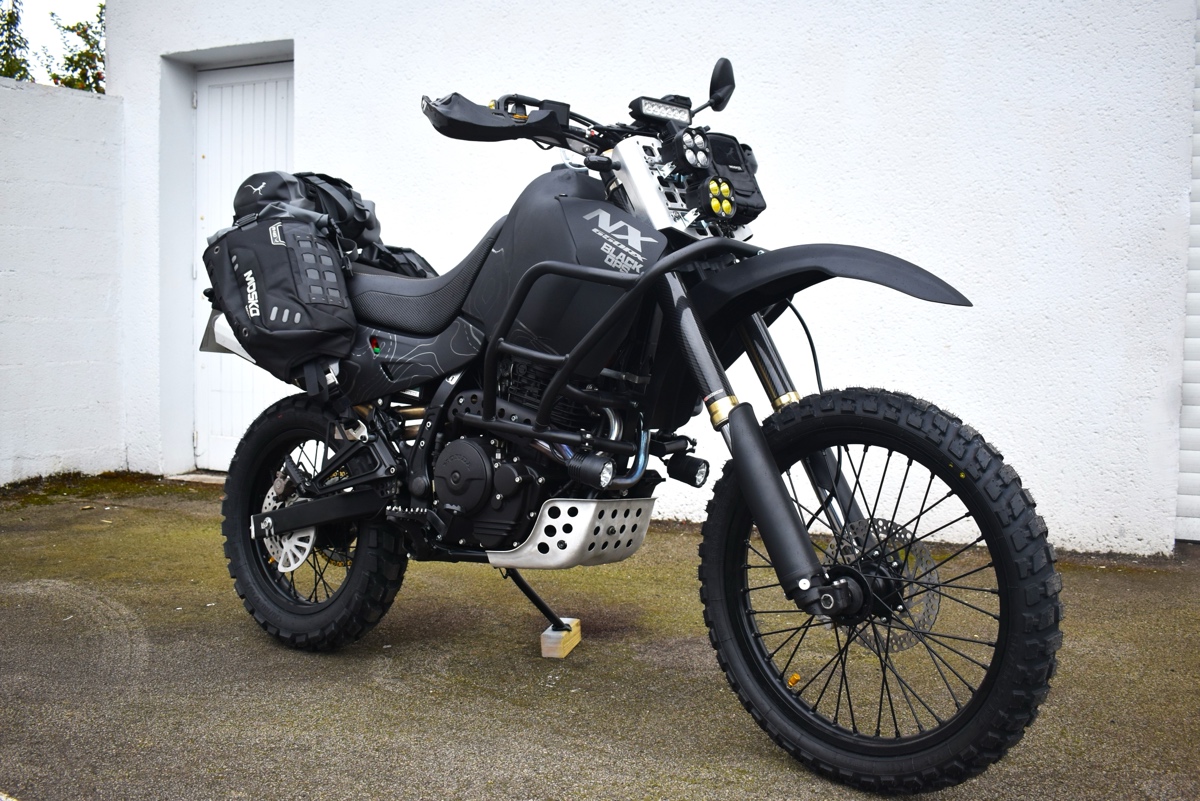 Black Ops Runner: Honda Dominator 650 Adventure Bike – BikeBound Black Ops Runner: Honda Dominator 650 Adventure Bike – BikeBound