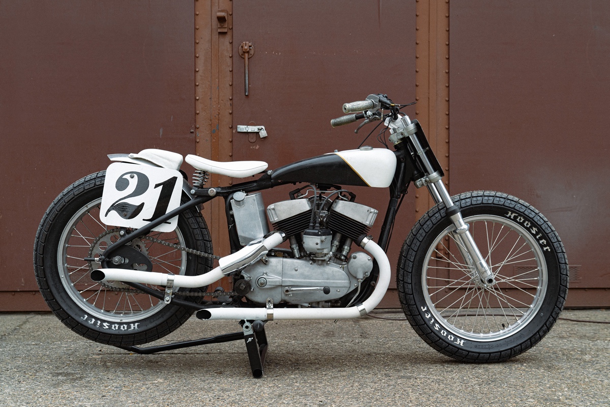 True Gold: 1953 Harley-Davidson KK Flat Tracker – BikeBound