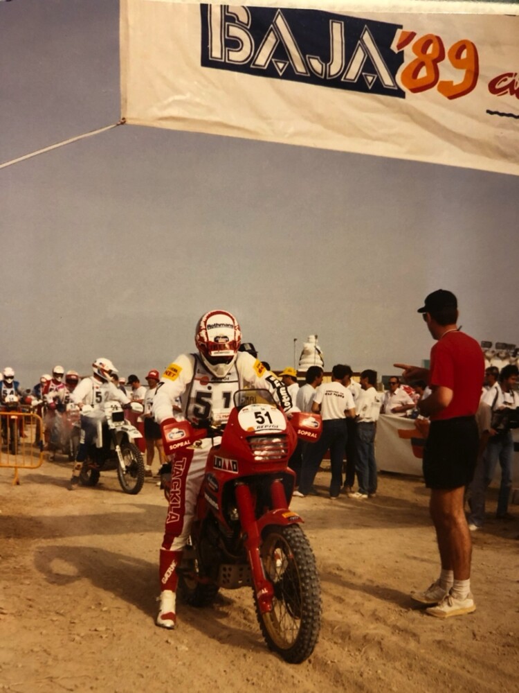 Subsonics Rally Bike Xuxu’s Team Sandraiders: Honda NX650 Dominator Rally Bikes – BikeBound