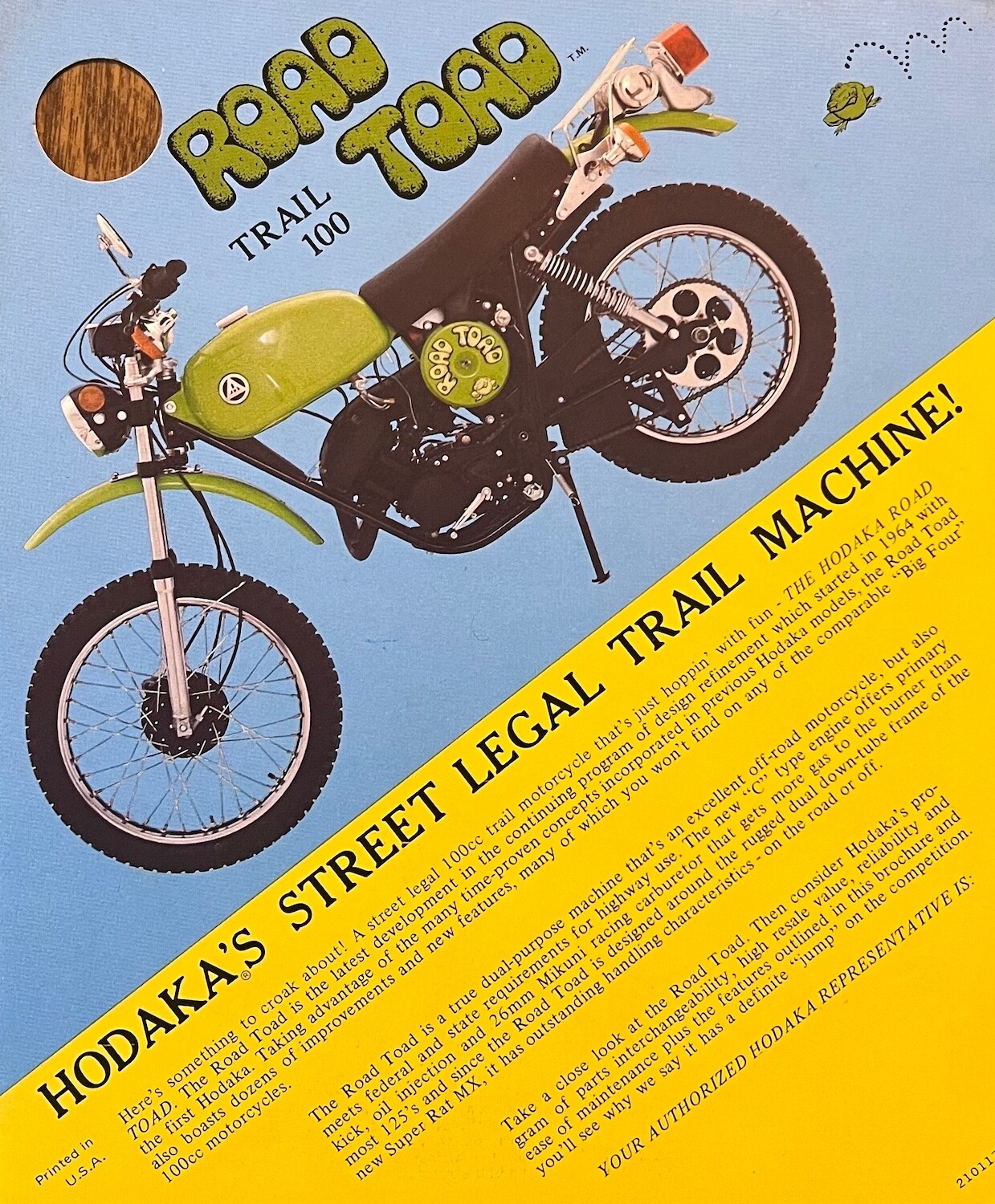 Candy Green Time Capsule: 1975 Hodaka Road Toad 100 – BikeBound