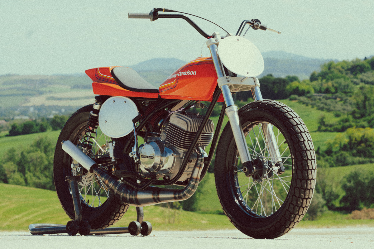 The Seventy: Aermacchi-Harley 250 Tracker – BikeBound
